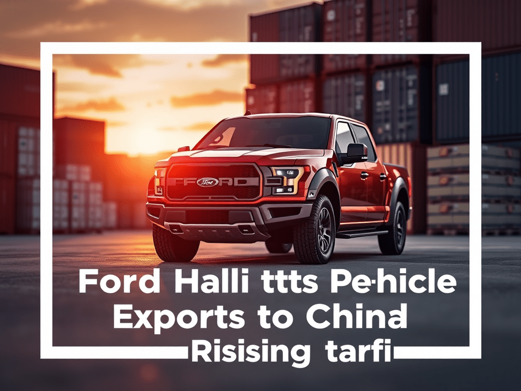 Ford Halts Vehicle Exports to China Amid Rising&nbsp;Tariffs