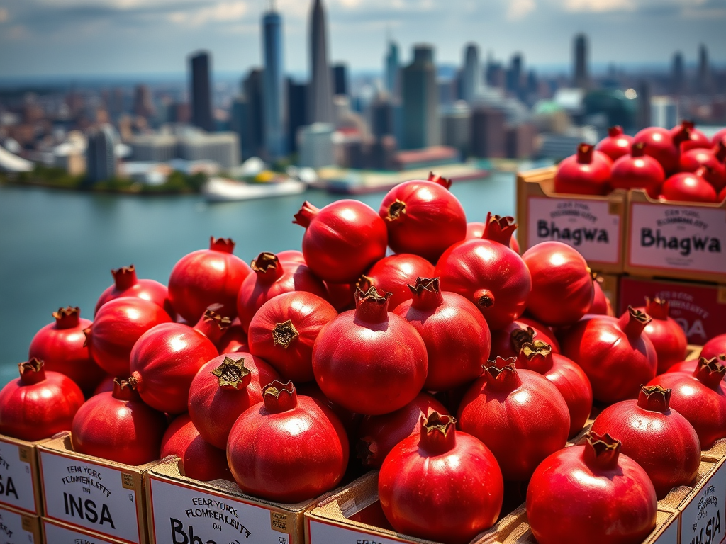 India’s First Pomegranate Shipment to the&nbsp;USA