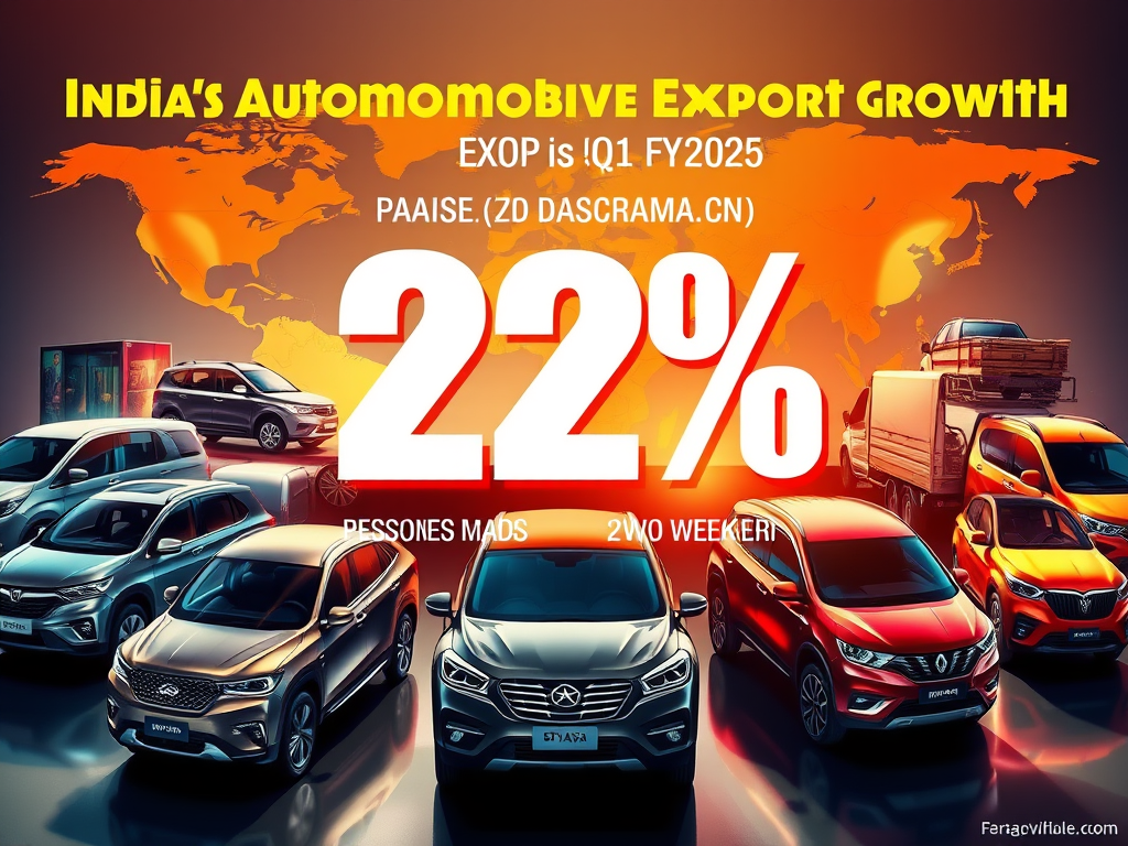 India’s Auto Exports Surge: 22% Growth in Q1 FY&nbsp;2025