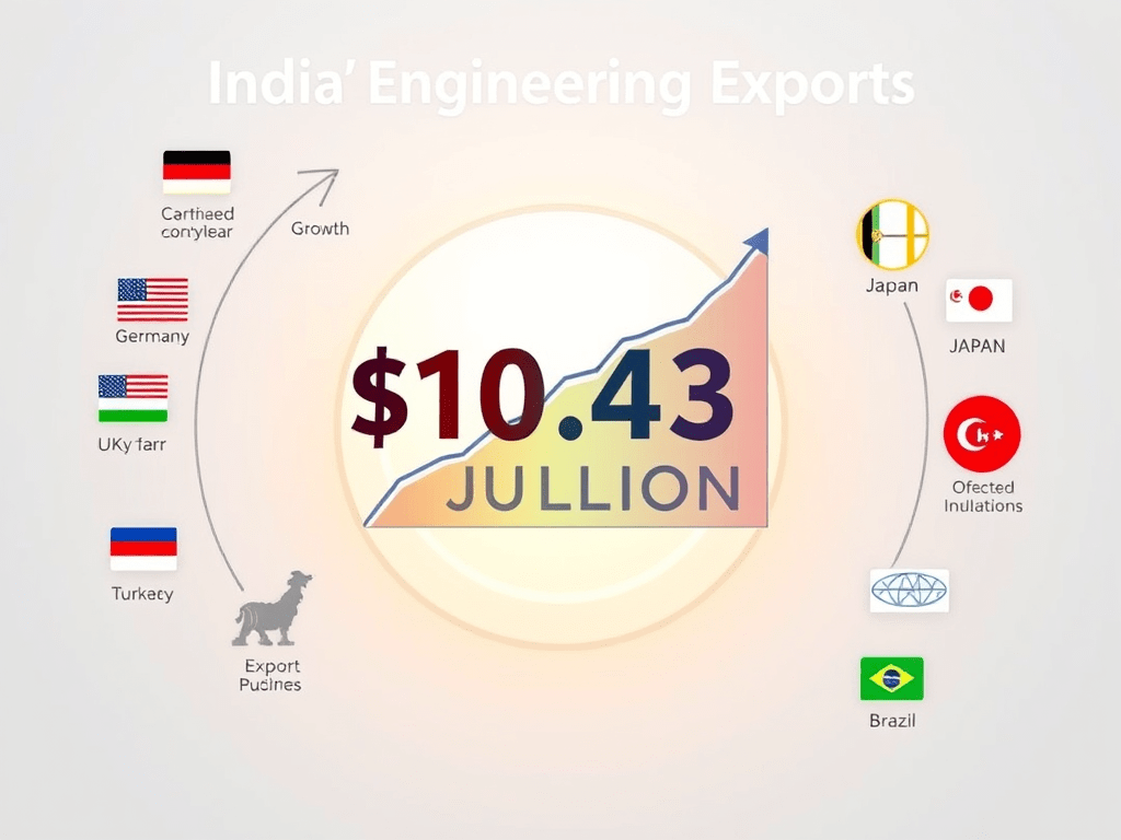 India’s Engineering Exports Surge to $10.43 Billion in July&nbsp;2025